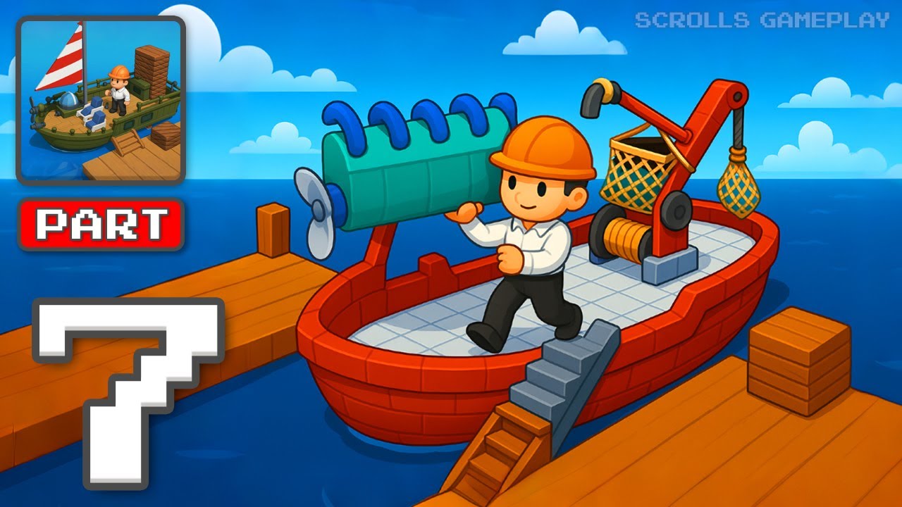 Ship Craft: Seaport Tycoon - Gameplay Walkthrough Part 7 - Build Ships Trade Goods (iOS, Android)