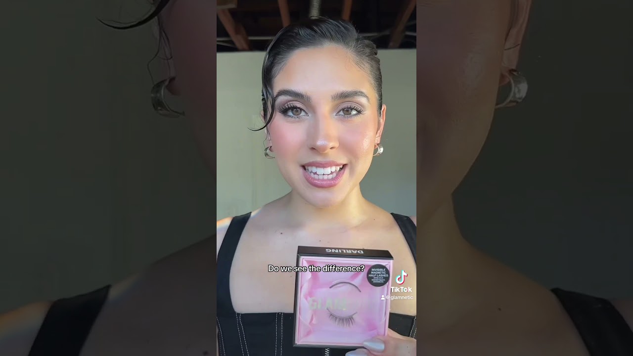 Glamnetic Half Lash Application