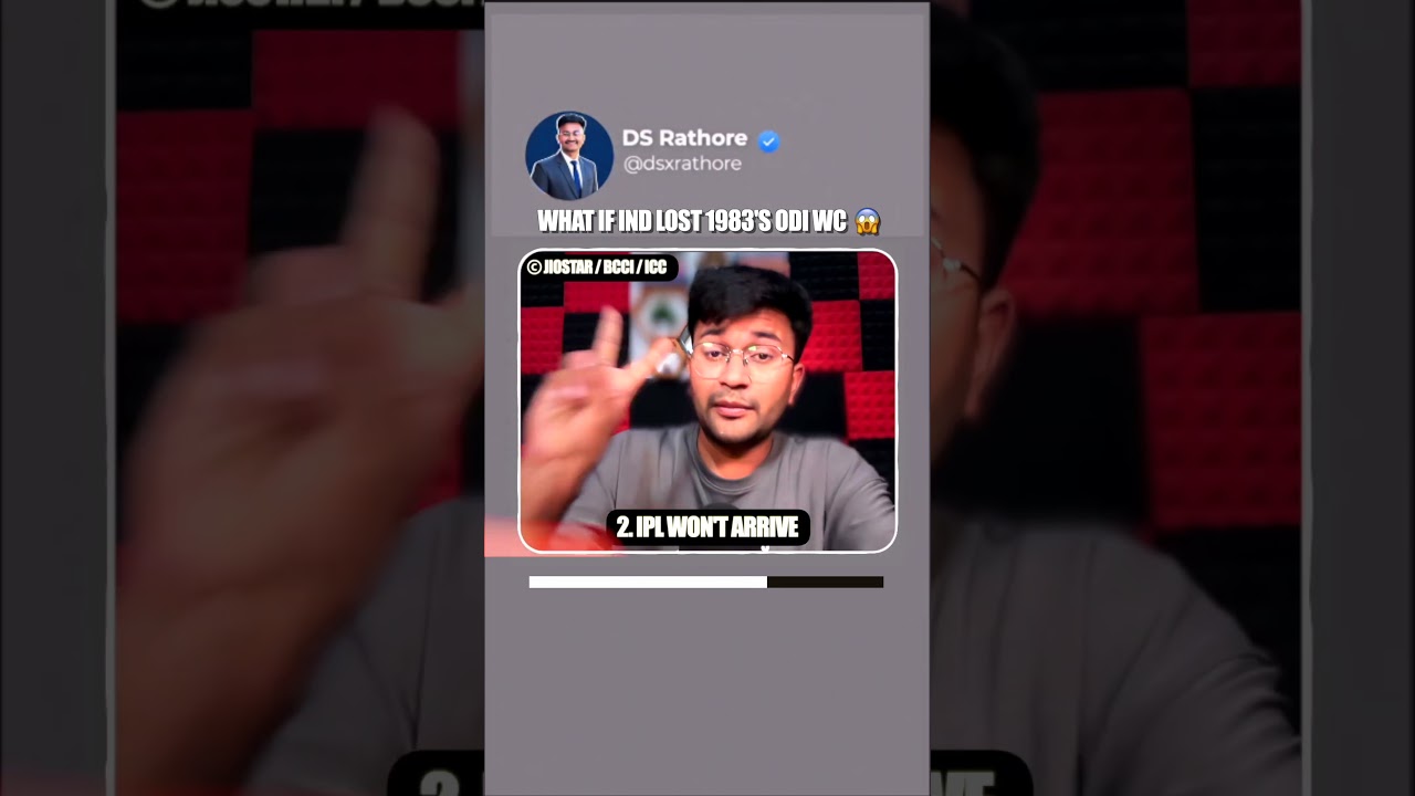 WHAT IF IND LOST THE 1983 ODI WC