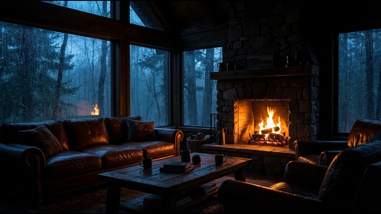 Relaxing Forest Rain and Piano Music for Meditative Calmness and Deep Rest