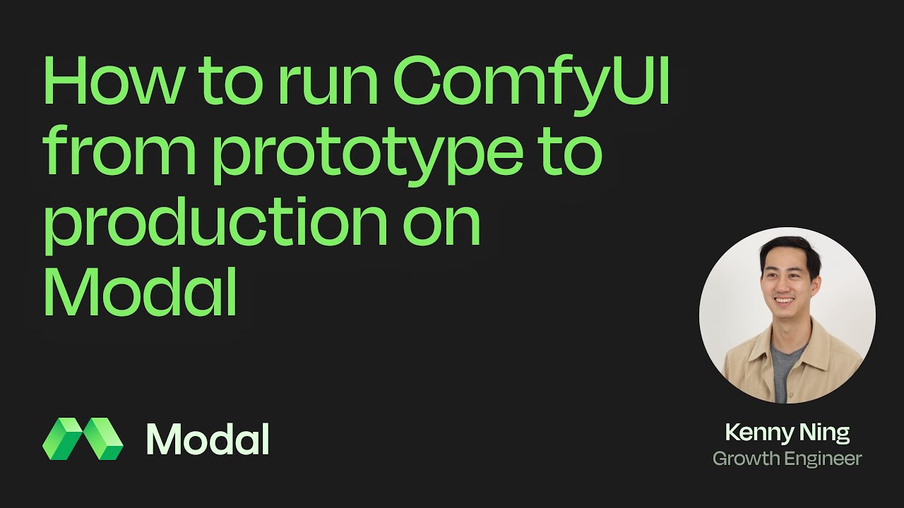 How to run ComfyUI from prototype to production on Modal