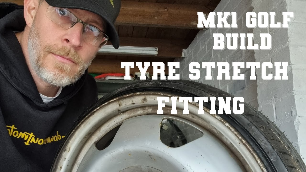 Mk1 golf build. Tyres stretch on the new wheels. Nankang 165 35 17 and 185 35 17 fitted