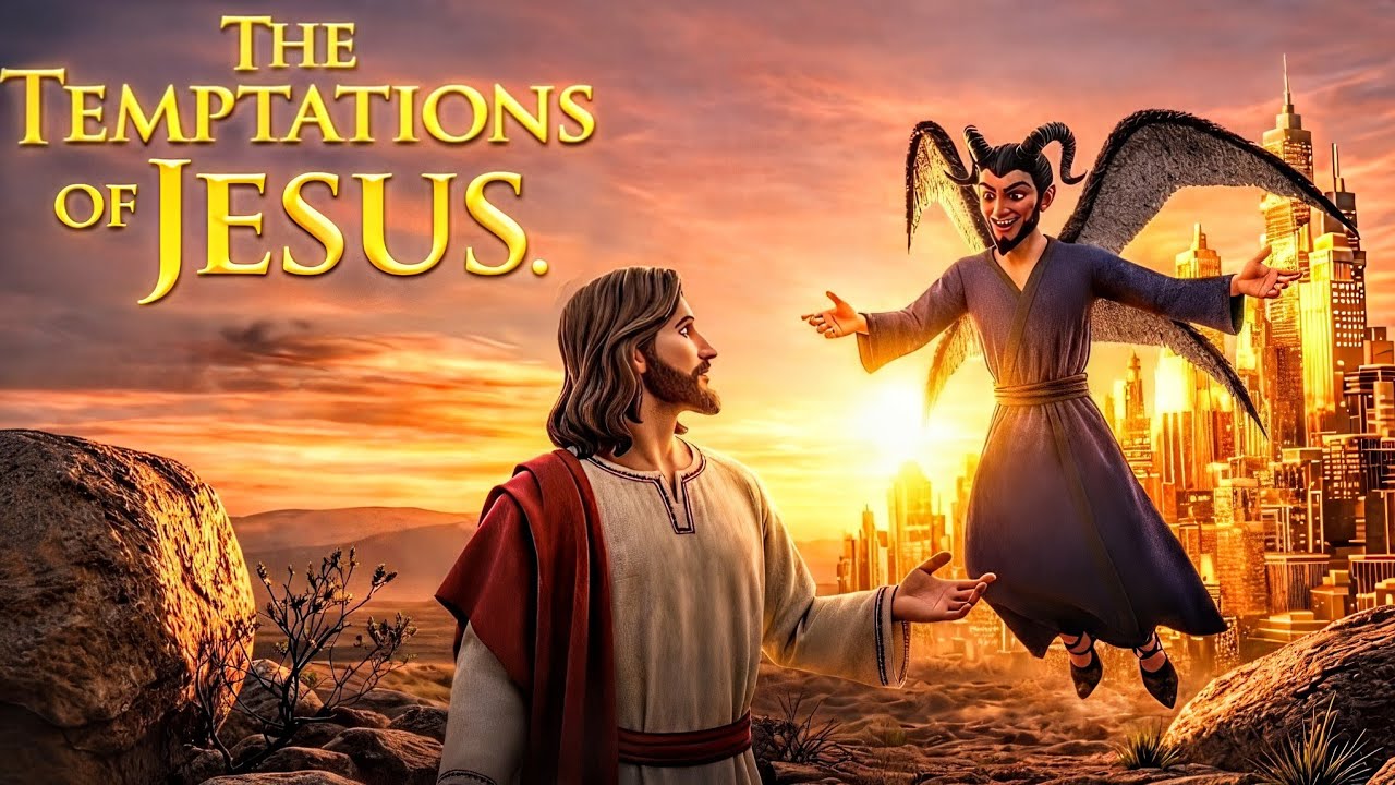 Jesus Tempted | Temptation of Jesus | Jesus Begins His Mission | Animated Bible Story for kids  