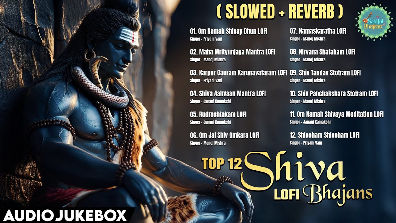 Top 12 Shiva LOFI Bhajans | Om Namah Shivay Dhun | Mahamrityunjaya Mantra | Om Jai Shiv Omkara aarti