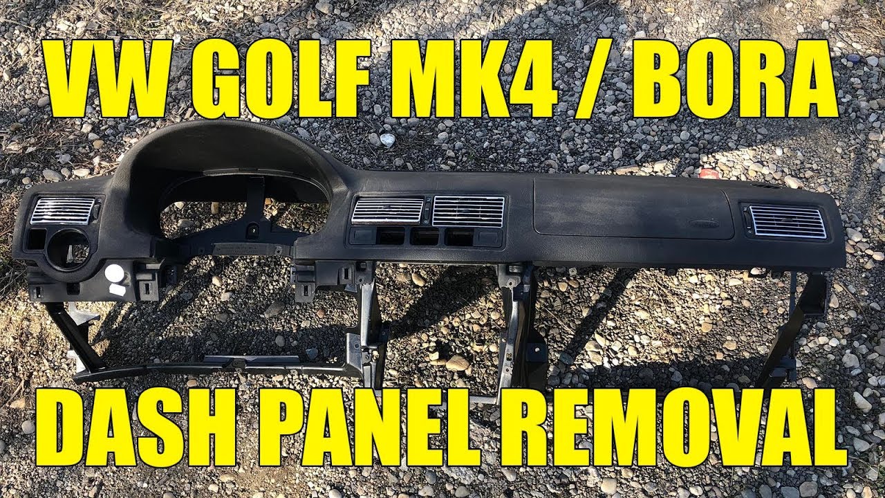How to remove dashboard (dash panel) on VW Golf Mk4, Bora, Jetta in 4 steps