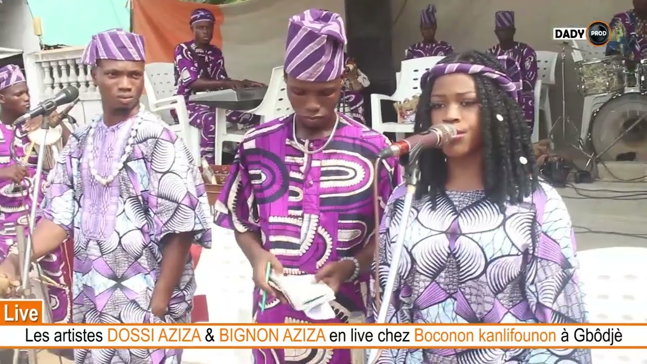 DOSSI AZIZA et BIGNON AZIZA en Live chez BOCONON KANLIFOUNON à Gbodjè