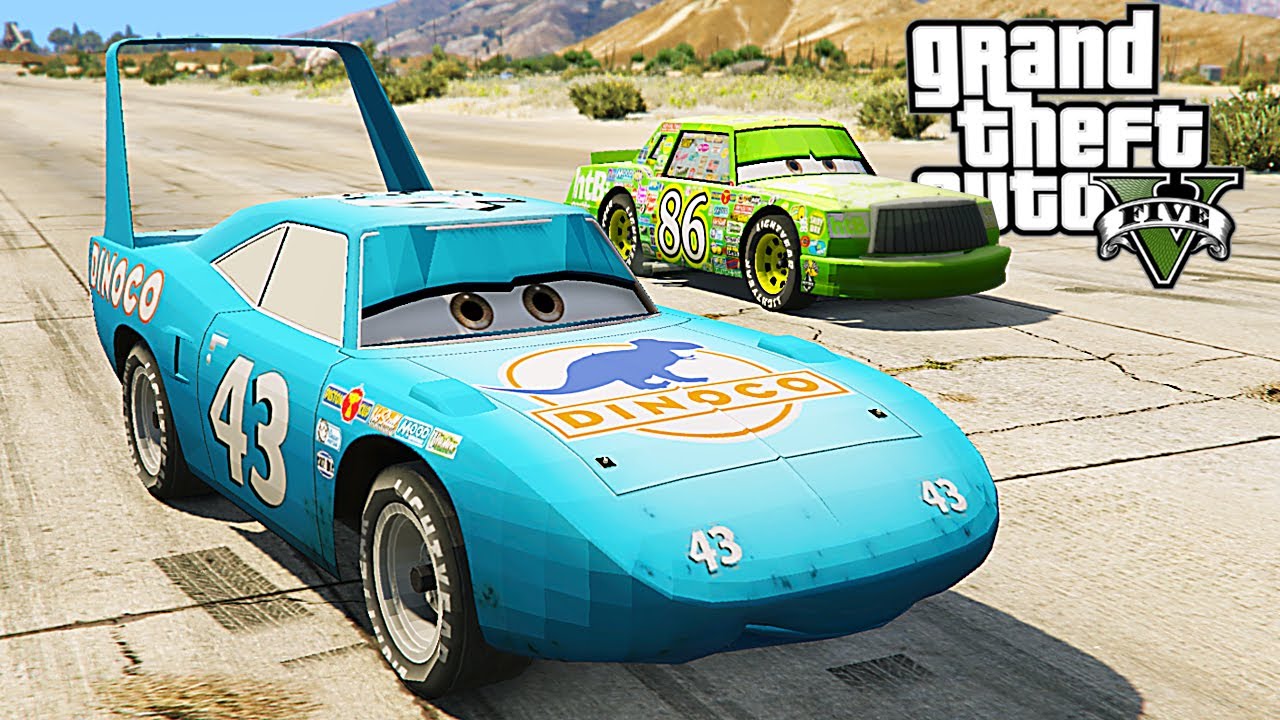 THE KING DINOCO VS CHICK HICKS / GTA 5 Cars Mods