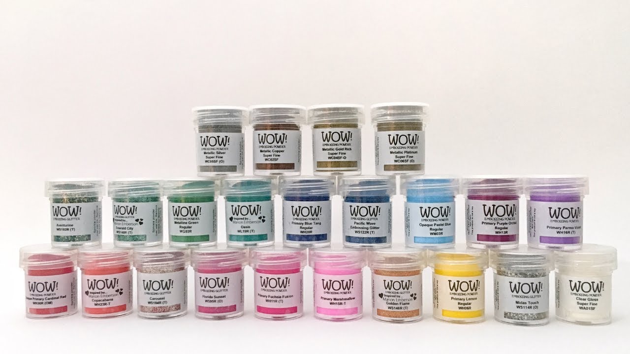 El producto del mes - Polvos de embossing