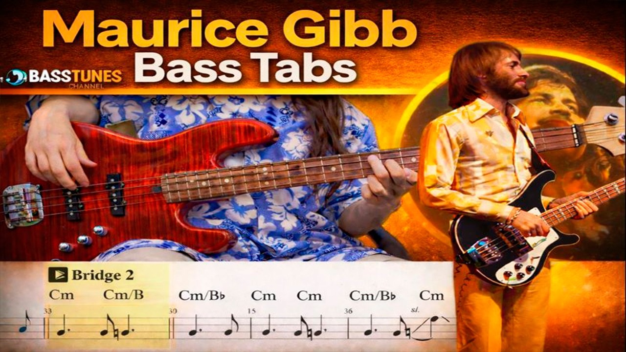 Bee Gees - You should be dancing BASS COVER (with Tabs and Sheet)
