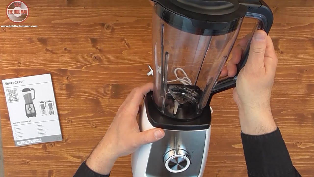 Unboxing and Testing SILVERCREST 600 W BLENDER from Lidl 5 Speed 1750 ml - Bob The Tool Man