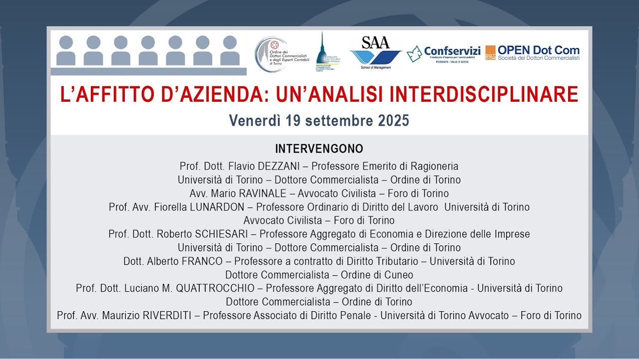 L'affitto di azienda: un'analisi interdisciplinare
