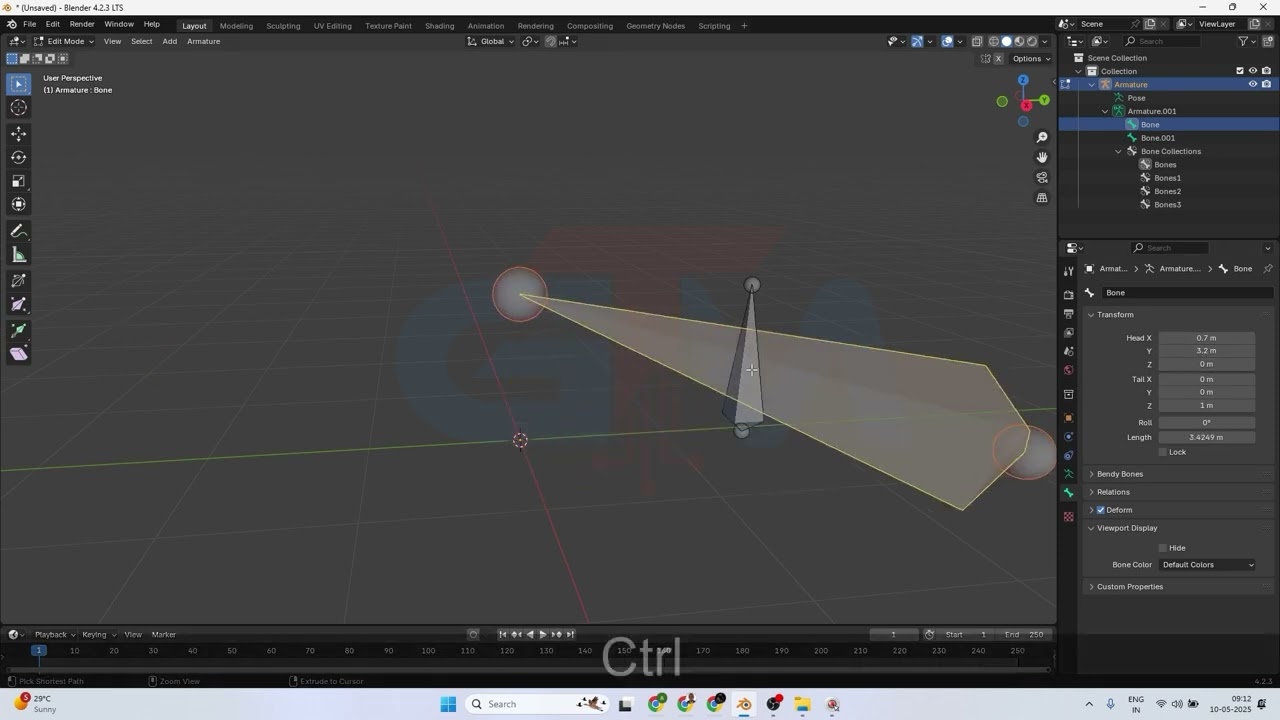 Blender Bone Configuration in Blender