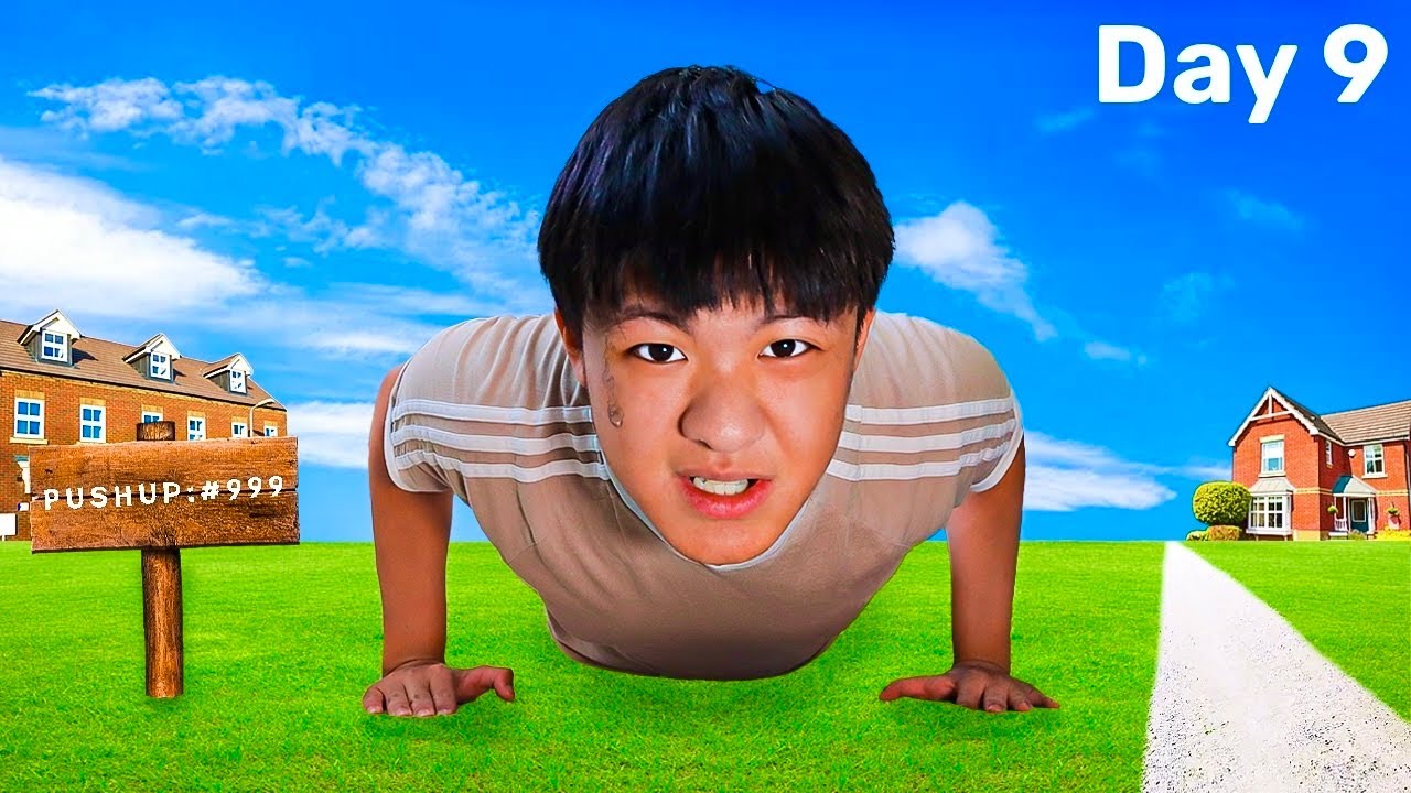 Doing 1 Pushup Every Day, But Every Day It Doubles