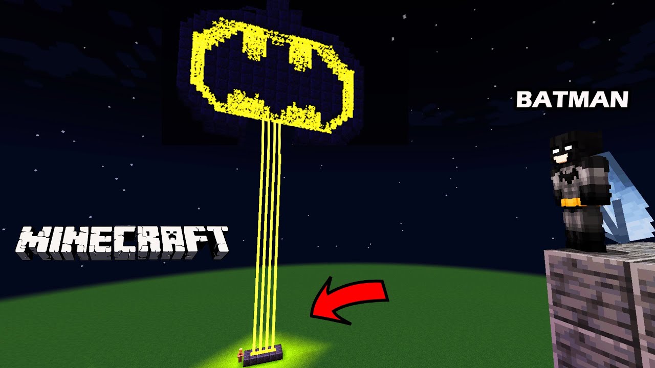 СИГНАЛ БАТ в MINECRAFT java!! | Простые постройки из Редстоуна! | Бэтмен Майнкрафт |Творческий режим