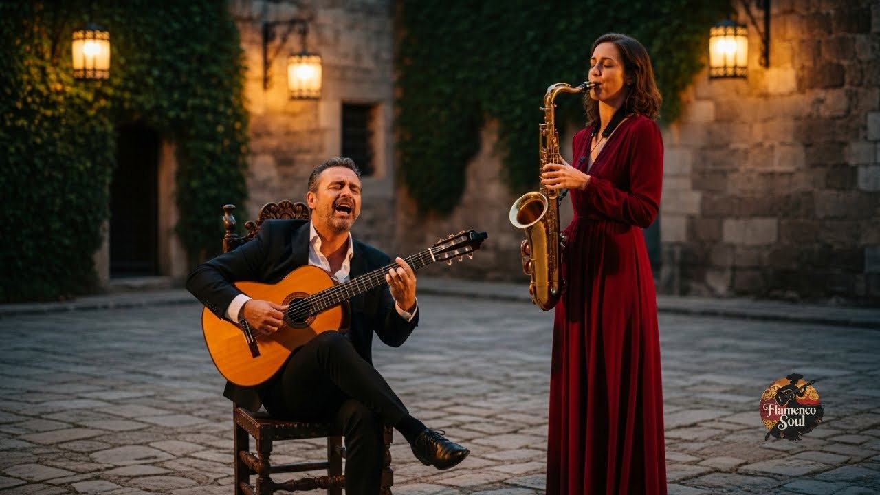 24/7 Flamenco Sax Live – Chill Spanish Jazz for Work, Relax & Night Ambience