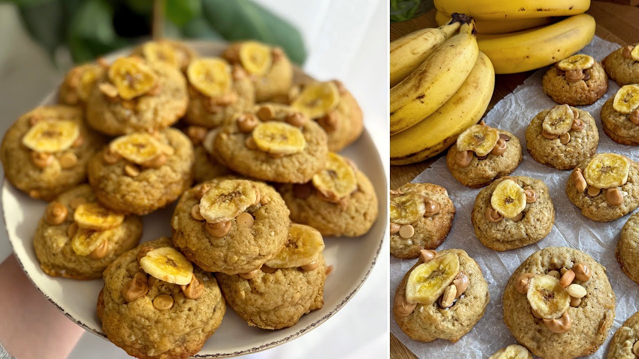 BANÁNOS-MOGYORÓS KEKSZEK🍌🍪🥜 - barnított vajjal 🤎 mennyei finom!!! - BebePiskóta 