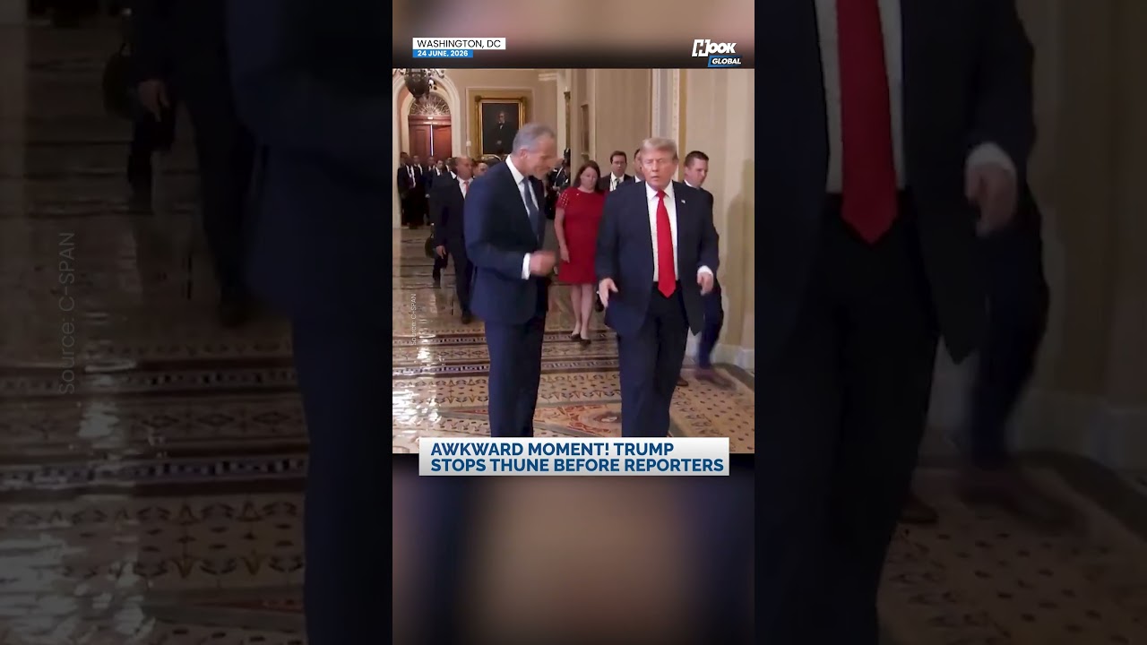 Неловкий момент в Капитолии: Трамп останавливает Тьюна для общения с прессой