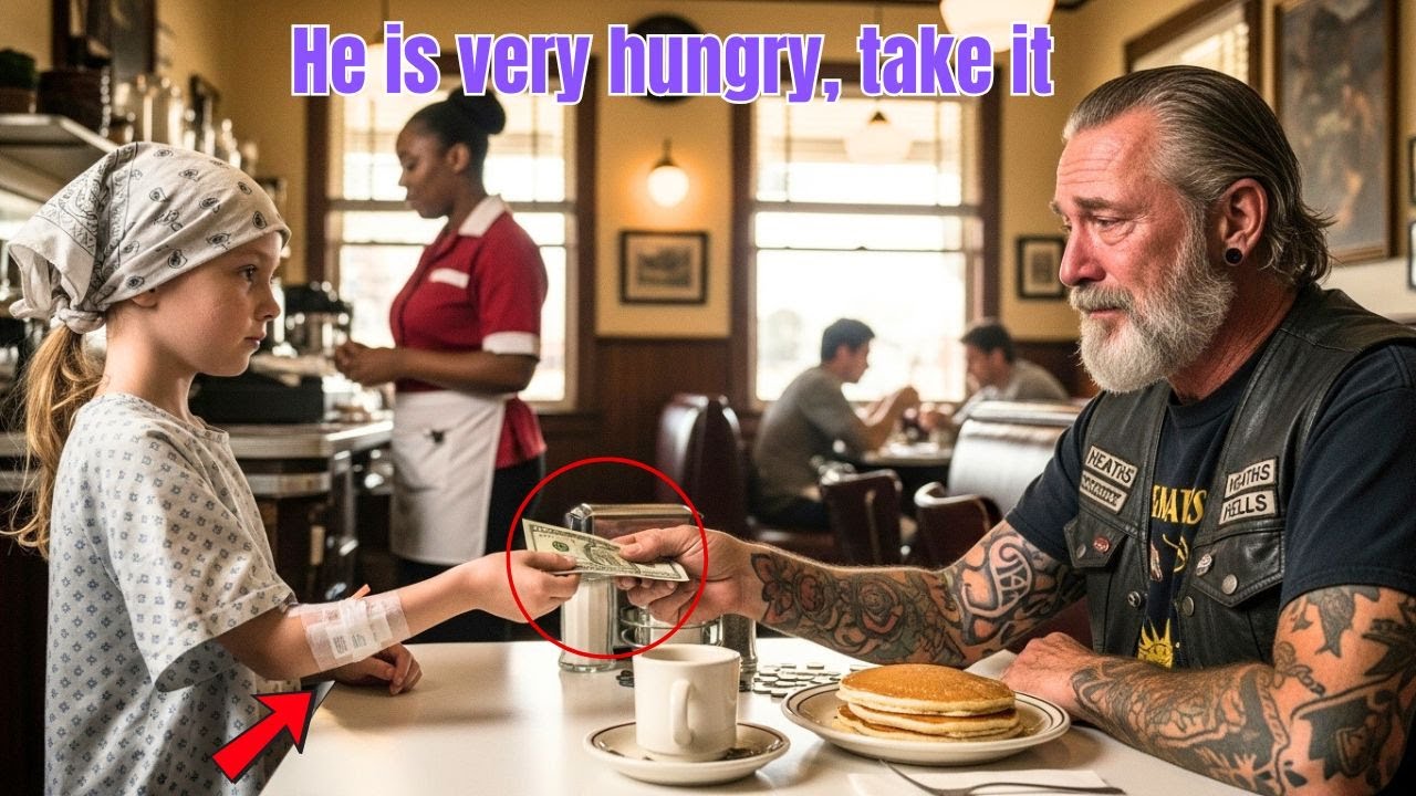 “I’m Hungry…” — Sick Girl Fed a Cyclist, Hours Later Hells Angels Filled Her Street