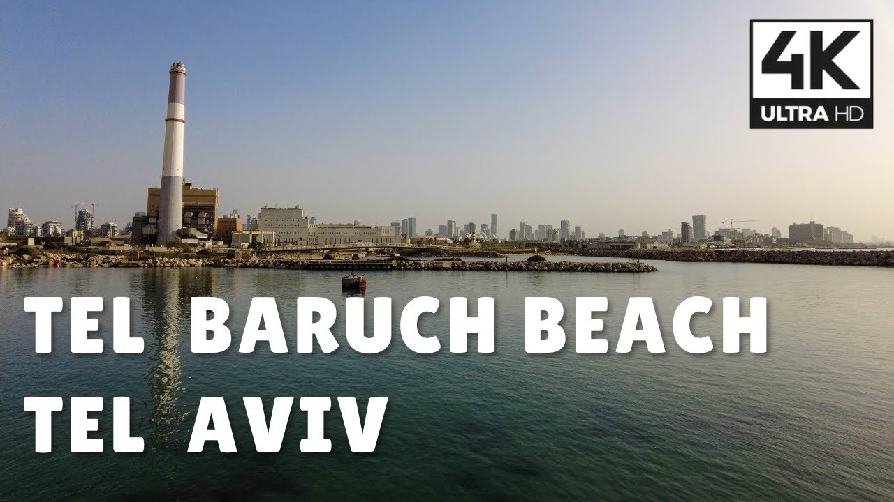 TEL BARUCH Beach Walk, Tel Aviv | 4K Virtual Walk