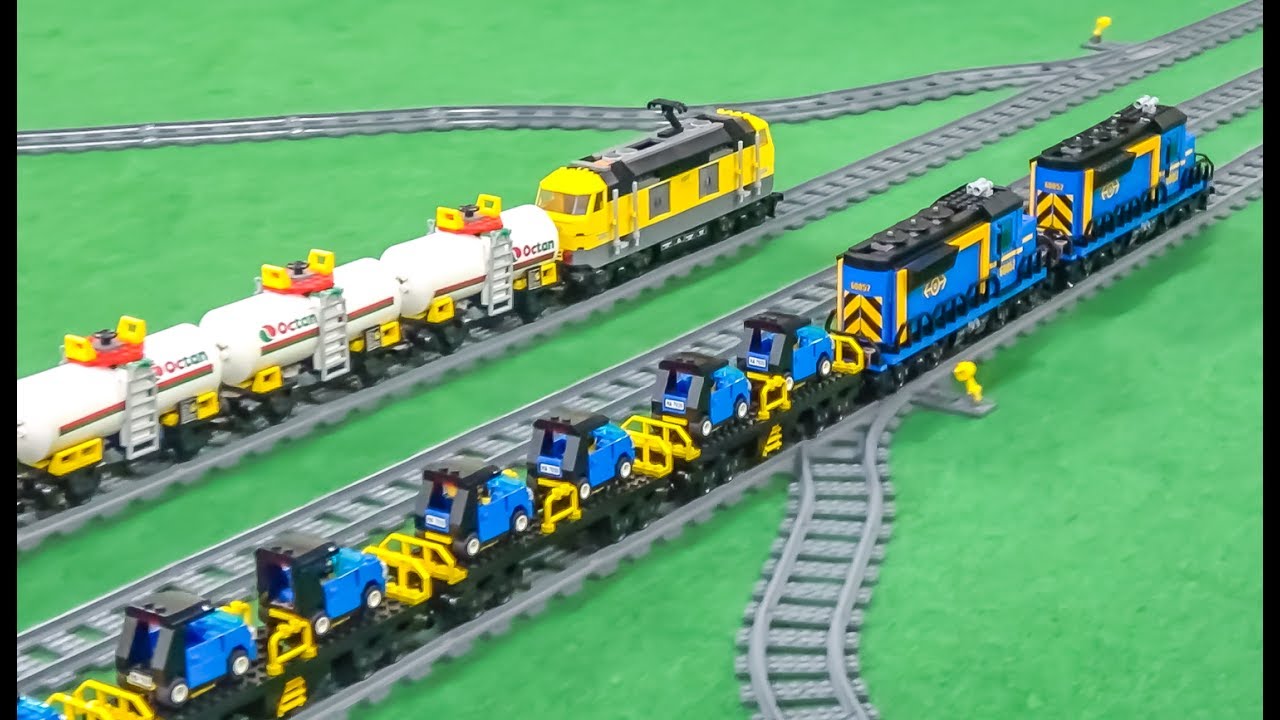 Lego Trains in Action! Lego Eisenbahn!