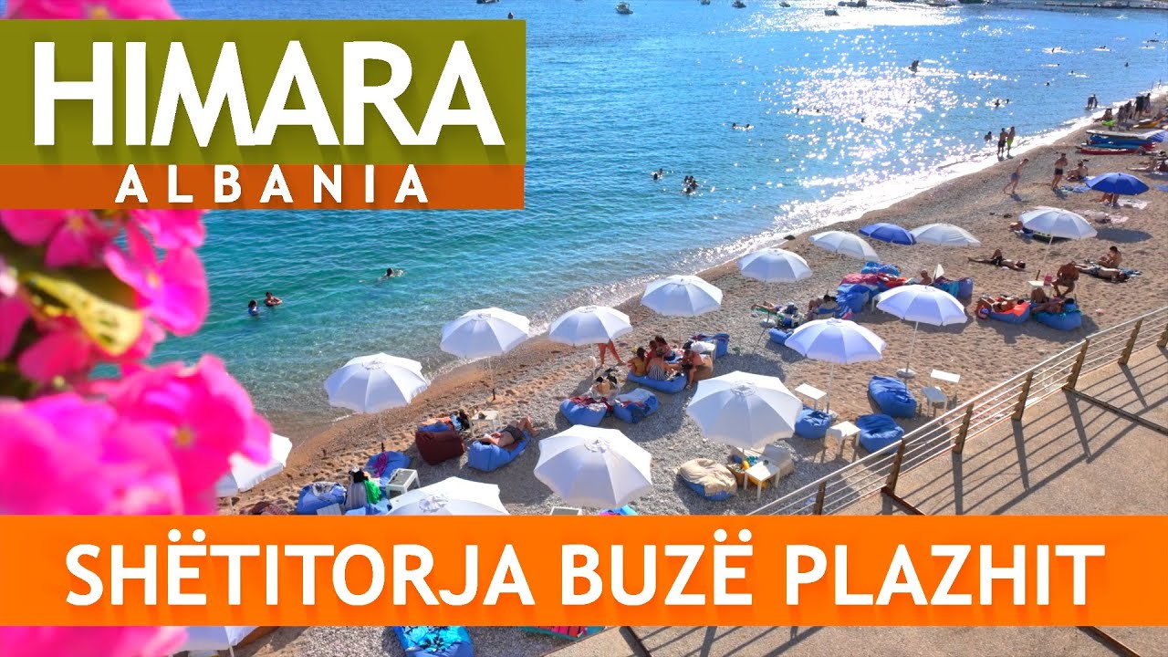 HIMARË 2025, SUMMER SEASON, WALKING TOUR, HIMARA BEACH ALBANIA [4K HDR]
