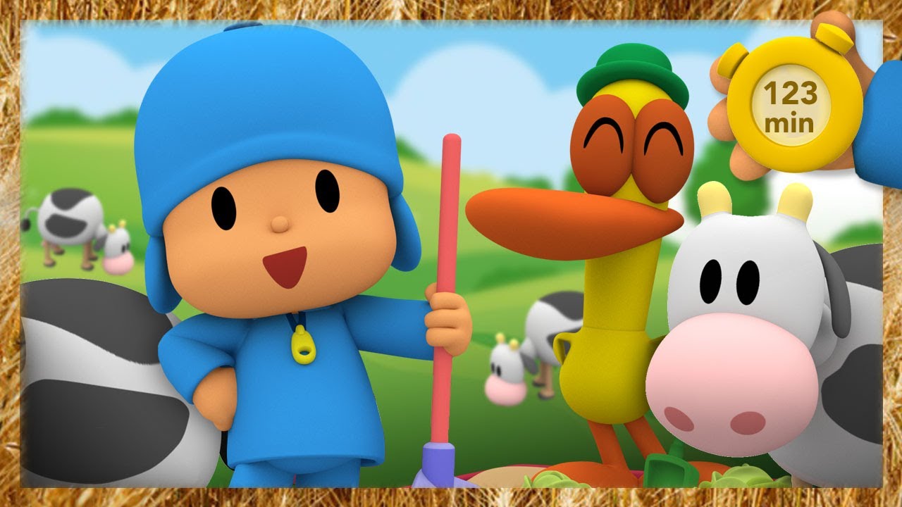 🐮 POCOYO & NINA EPISODIOS COMPLETOS - Juguemos en la granja 123 min | CARICATURAS y DIBUJOS ANIMADOS