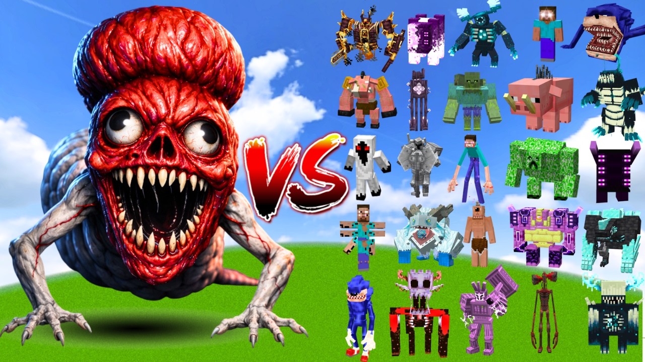 BRIDGE WORM vs ALL MINECRAFT BOSSES | Minecraft Mob Battle