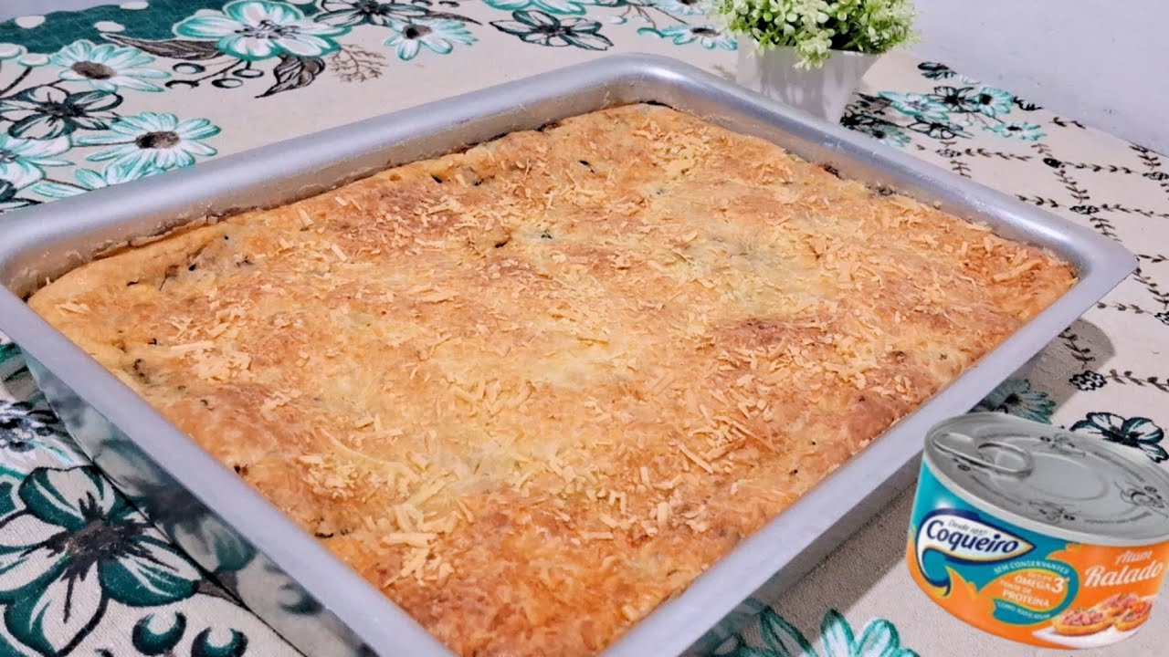 🔥TORTA DE ATUM SIMPLES E F&Aacute;CIL E SUPER FOFINHA!!!!TORTA SALGADA MASSA SUPER LEVE/RECEITAS DA MARI❤️
