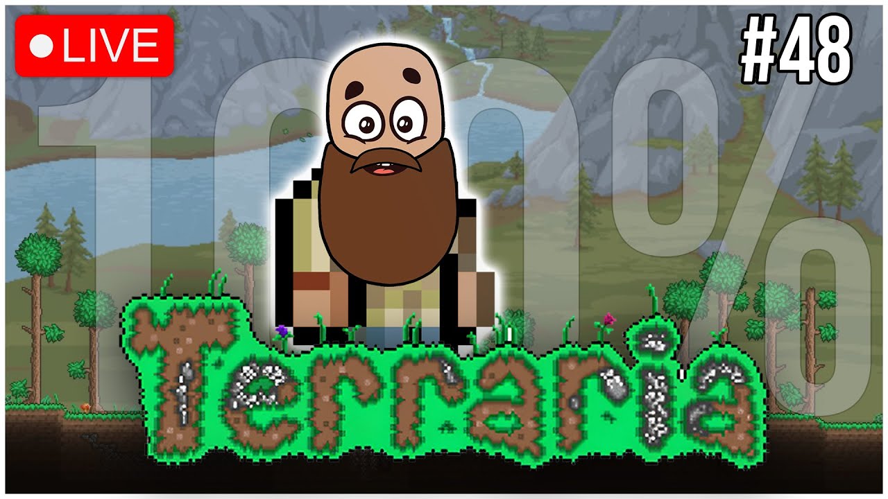 🔴LIVE - STRYVVER - LET'S 100% TERRARIA! - Part 48
