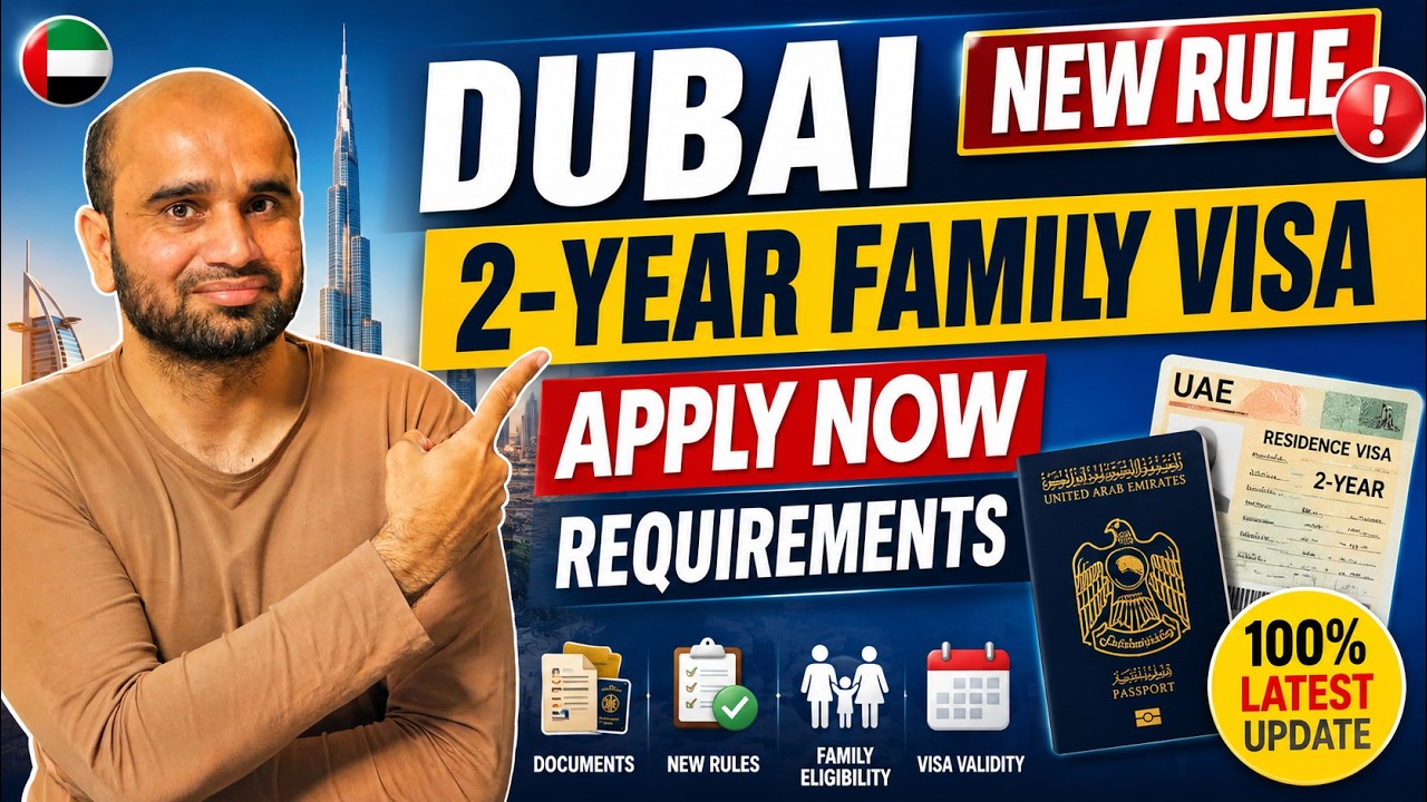 Dubai 2-Year Family Visa 2026 🇦🇪 | New Rules, Requirements & Documents | UAE Family Visa Apply