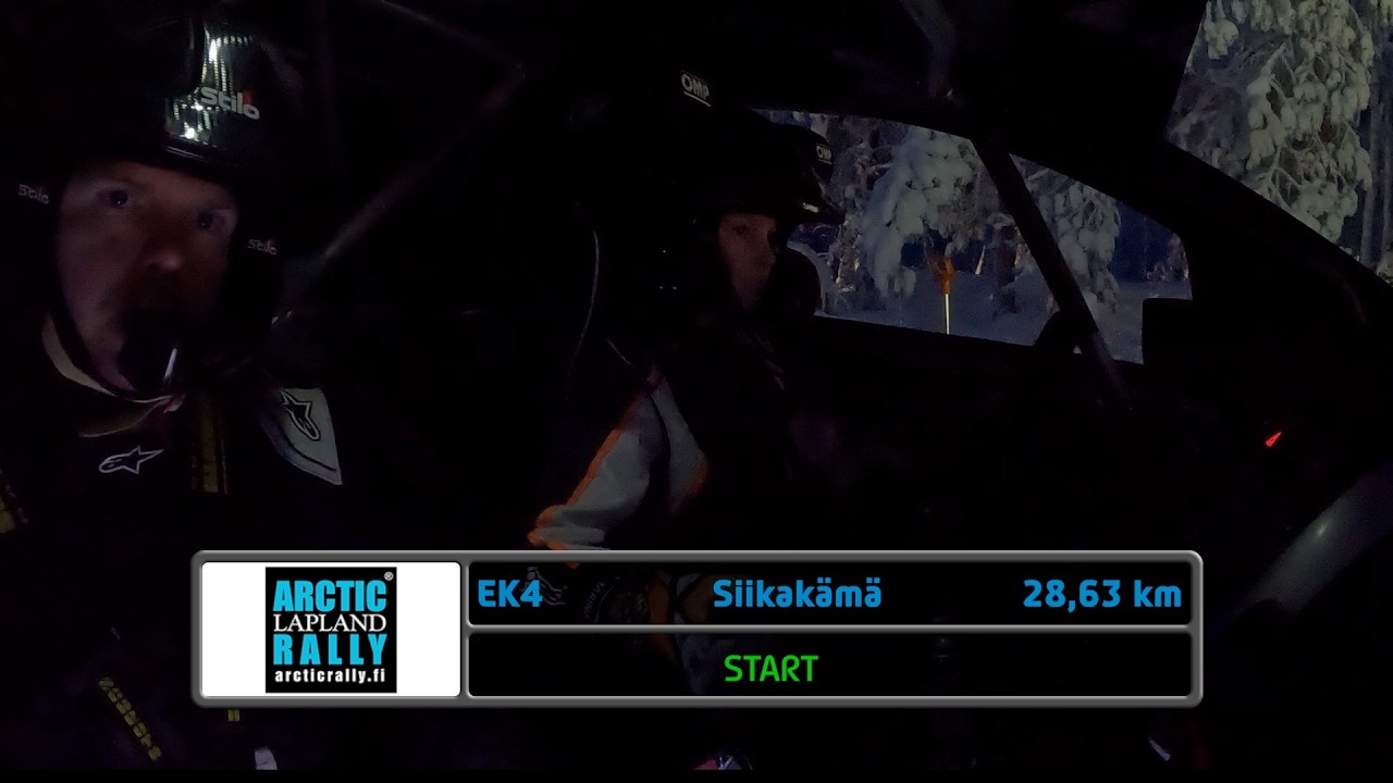 Arctic Lapland Rally EK4 incar