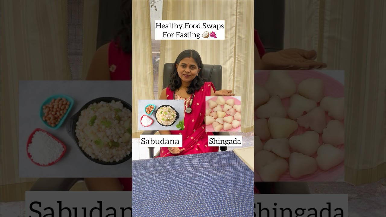 Healthy food swaps for Shivratri fasting 🍇🥥 #shivratri #fasting #swaps