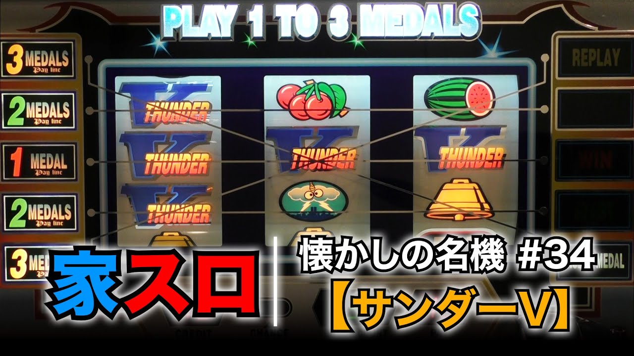 【家スロ】懐かしの名機＃34 サンダーV（メーシー 4号機）