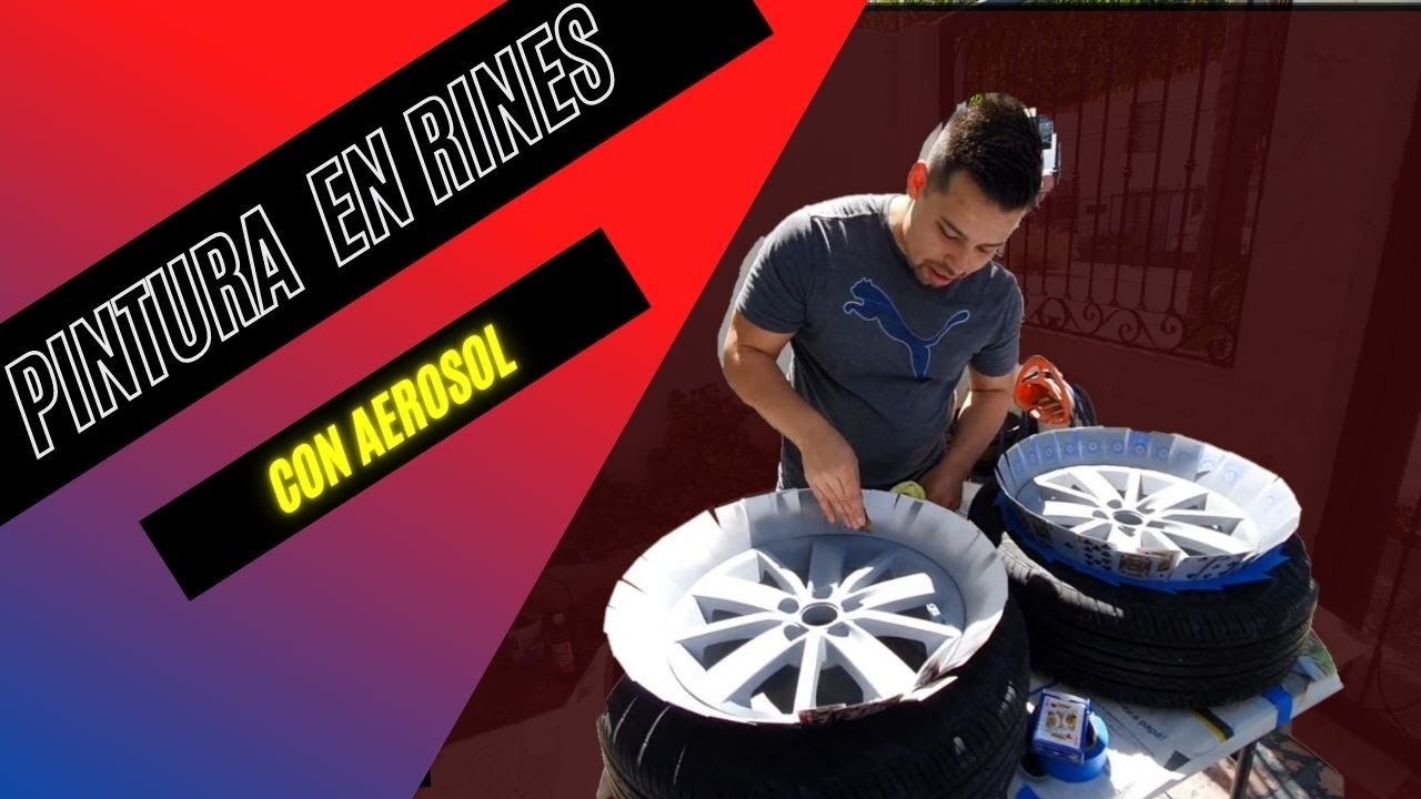 Como pintar los Rines de tu auto (Latas de Aerosol) - MANUEL GM