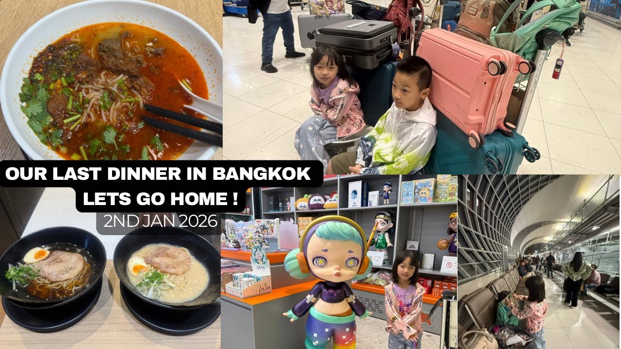 Last dinner in Bangkok | BKK KOL AIZ travel|2.1.2026| Ruai theh hman chiah in in aw #travelvlog 