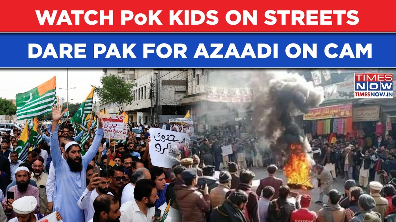 PoK Children Roar On Streets, Demand Azaadi On Cam As Anger Grows Against Pakistan Army's Atrocities