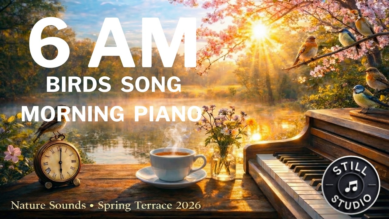 Still Studio &ndash; 6 AM Dawn Birds Piano | 2026 Spring Terrace (75 Min)