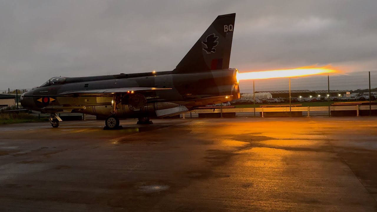 English Electric Lightning XS904 in Full Reheat at Lightning Preservation Group #avgeek