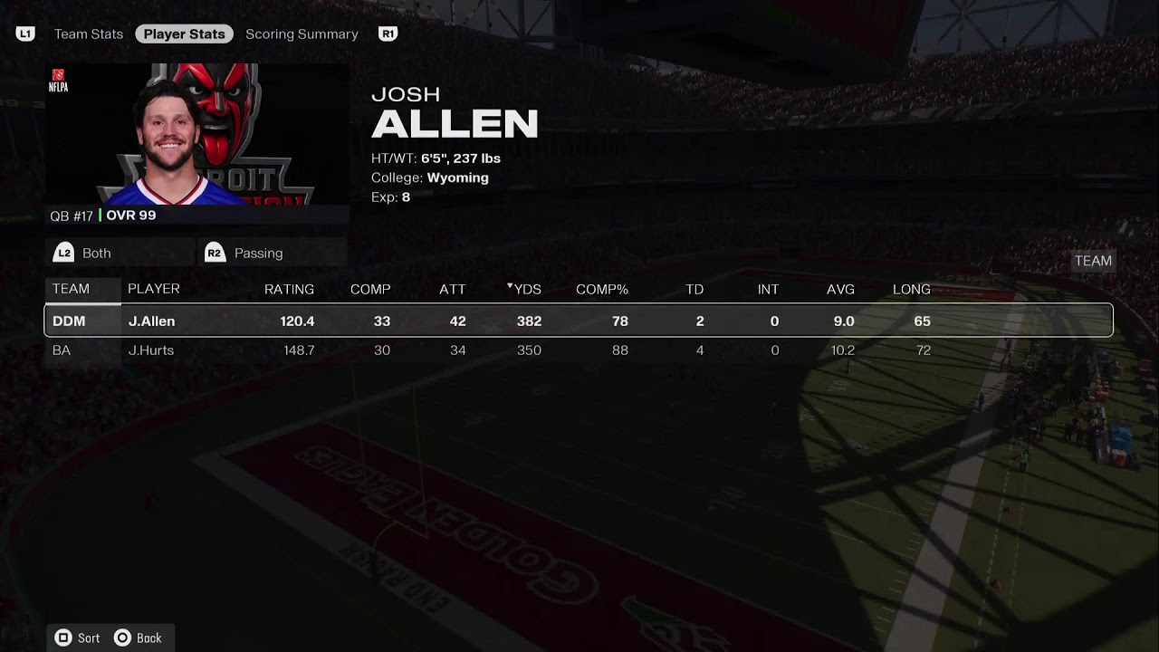 Madden 26 GFL Sim League Detroit Demolition at Buenos Ares Golden Eagles