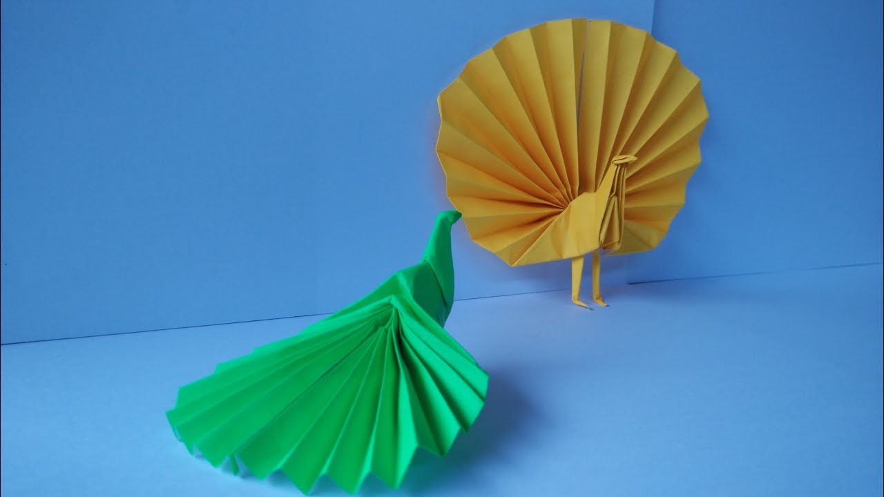 how to make origami peacock ( akira yoshizawa )