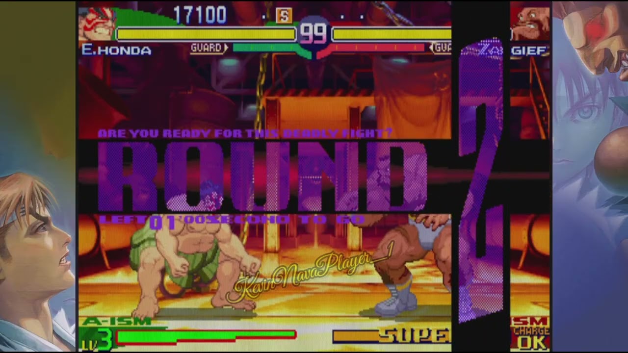 (SuperStreetFighterAlpha3) PS5 Arcade E.Honda VS Zangief 