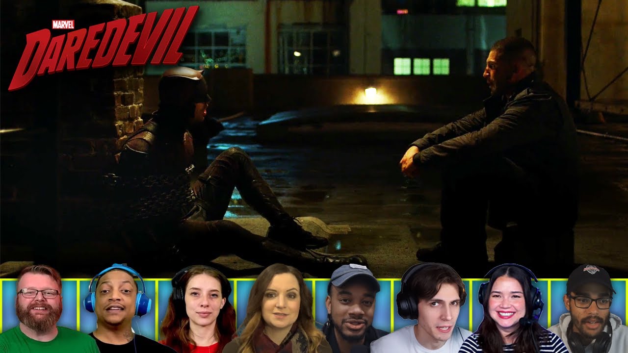 Reactors Reactions to DAREDEVIL AND PUNISHER ARGUE ON ROOF | Daredevil 2x3 'New York's Finest'