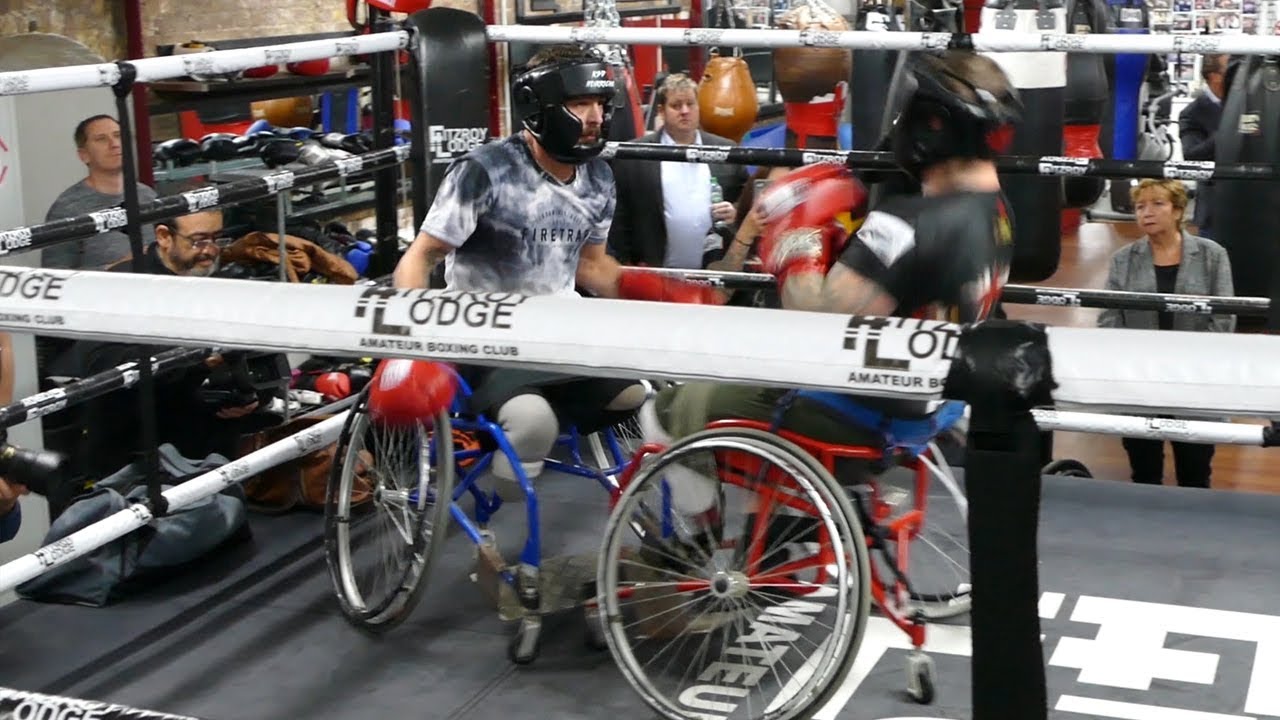 WHEELCHAIR BOXING SHOWCASE: Inspirational skills at Fitzroy Lodge