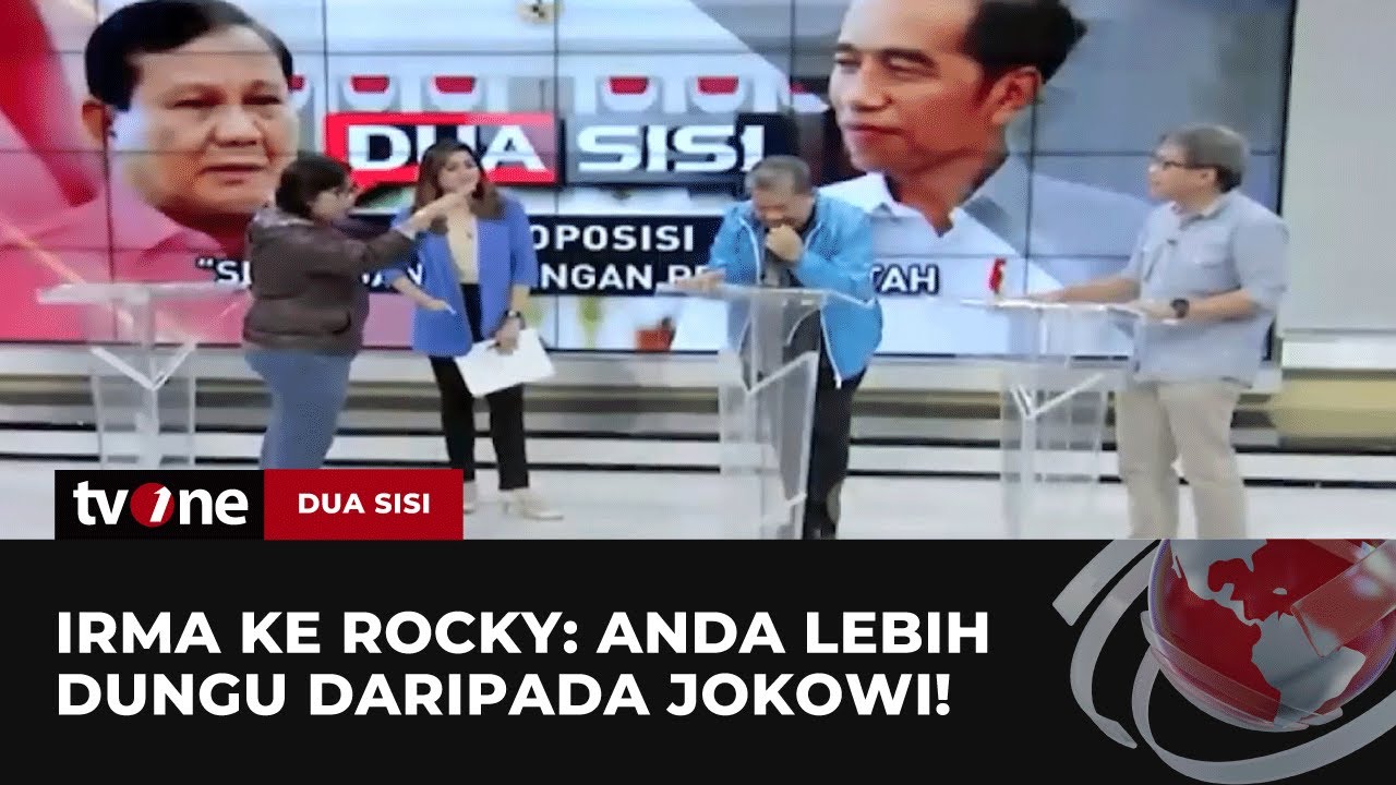 Debat Panas! Momen Irma Tunjuk Rocky saat Debat soal Oposisi | Dua Sisi tvOne