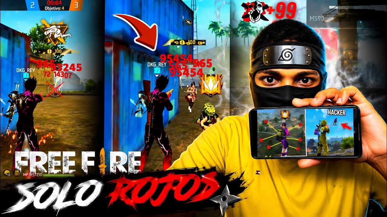 RETO EXTREMO ⚙️⚠️: SOLO PUEDO PEGAR ROJOS EN BR CLASIFICATORIA  | FREE FIRE🔥😱