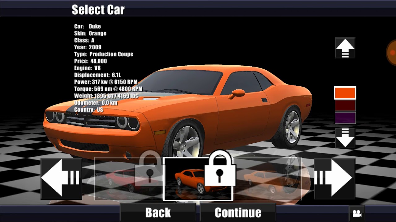 Driving Speed Pro All cars/Car List (Android)