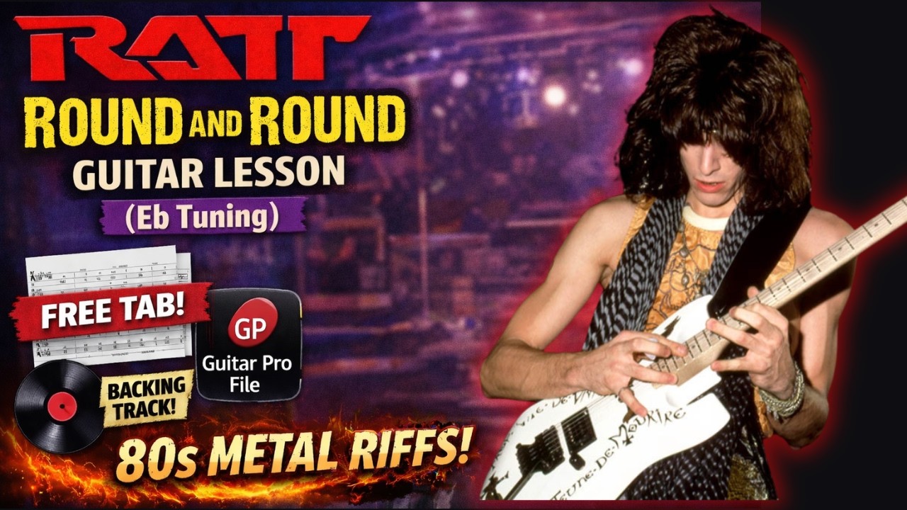 Ratt “Round and Round” Guitar Lesson | Iconic 80s Metal Riffs