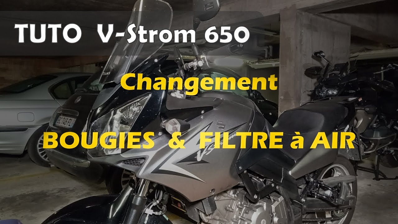 TUTO Changement bougies & filtre à air V-STROM 650