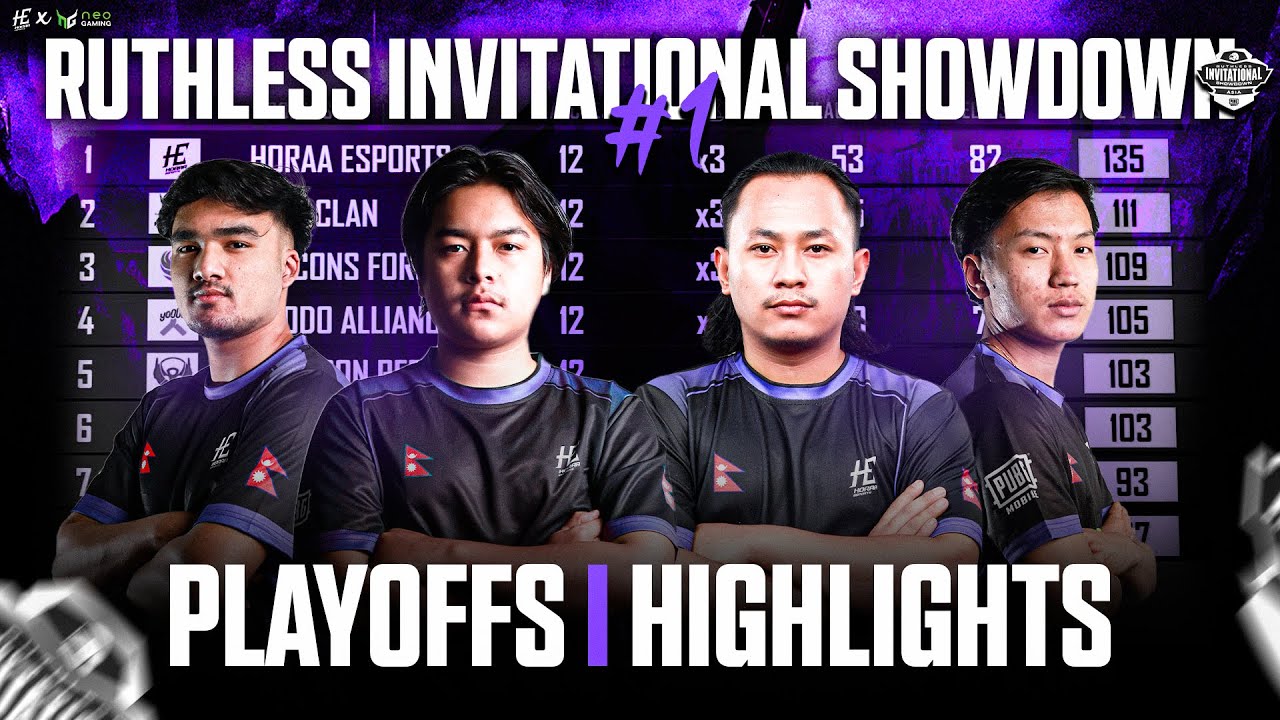 RUTHLESS INVITATIONAL SHOWDOWN PLAYOFFS HIGHLIGHTS | HORAA ESPORTS 🇳🇵