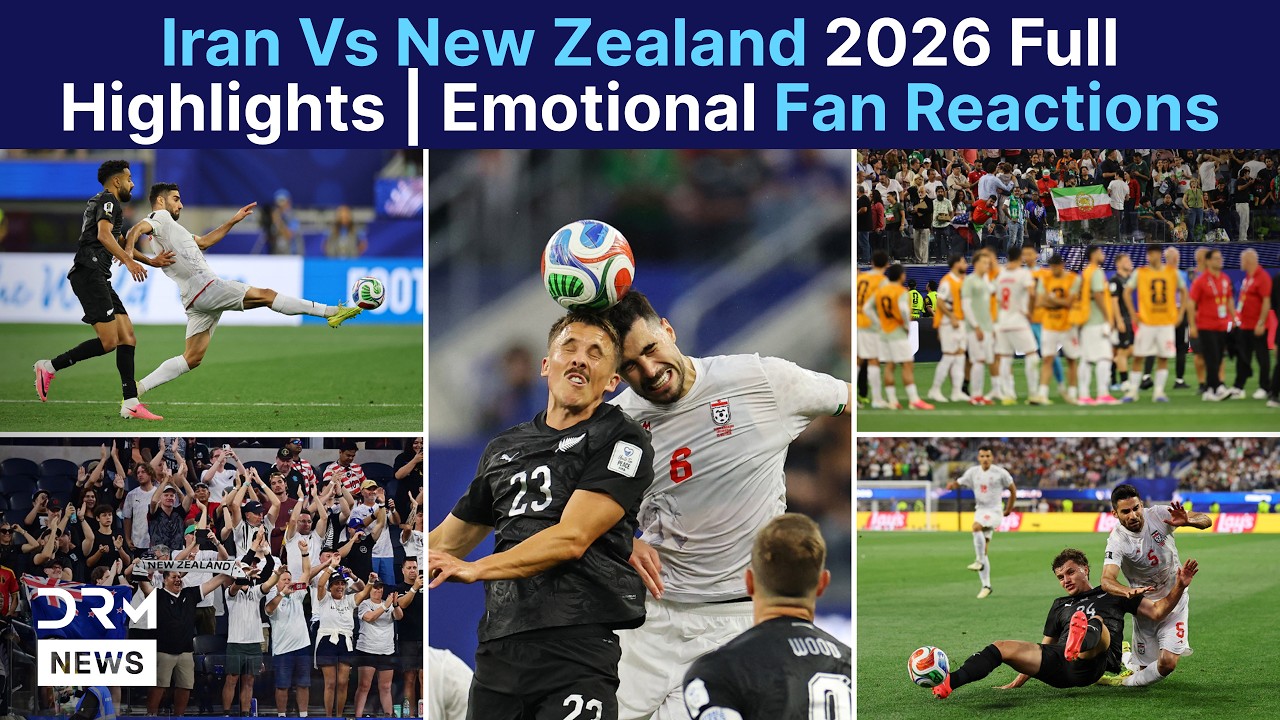 Iran vs New Zealand Fans Reaction | Thrilling Comeback Draw | FIFA World Cup 2026 | DRM News | AD1F